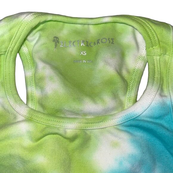 Cropped Tank Top Tie Dye Electric & Rose - Picture 4 of 8